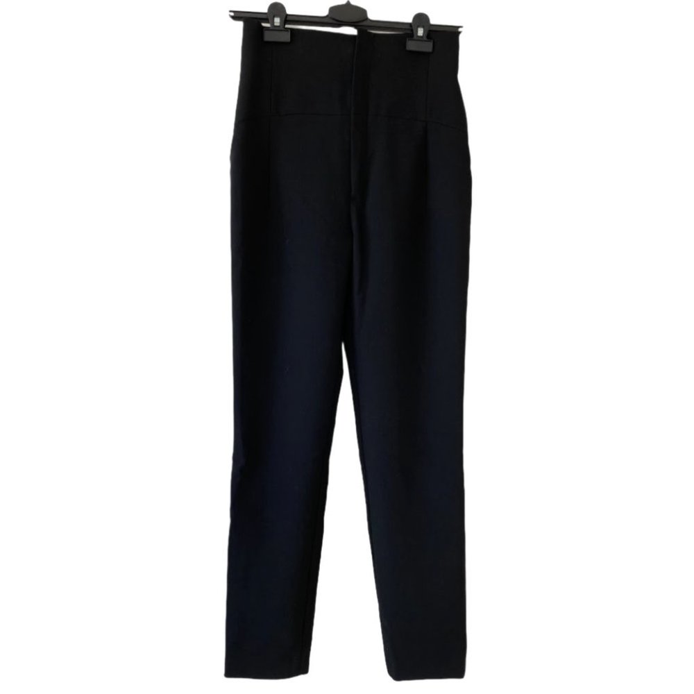SOLD ZARA black NWOT high-rise dress pants, xs
